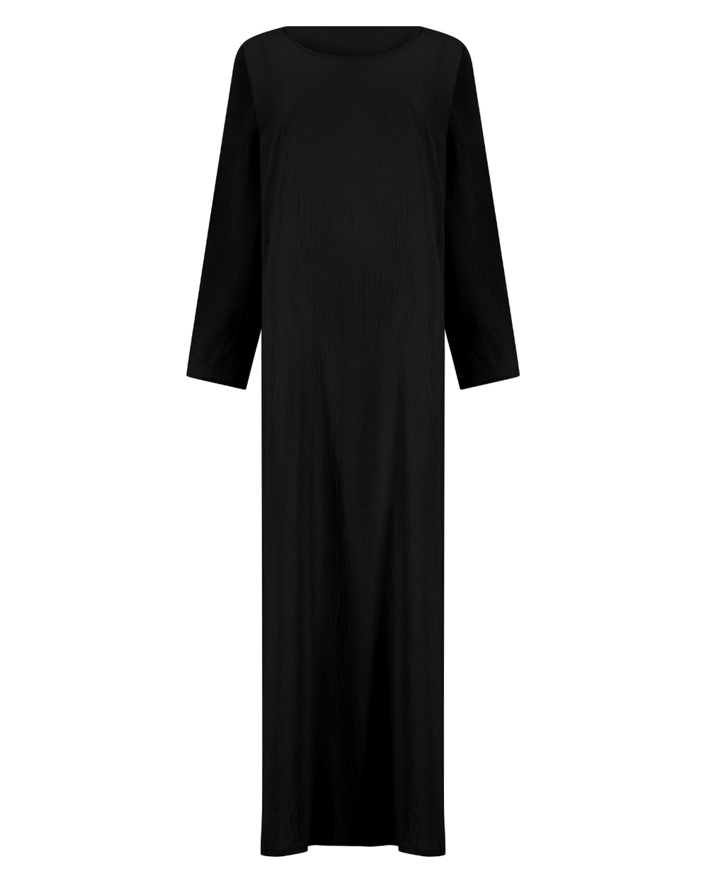 Essential Inner Slip Dress - Long Sleeve Black